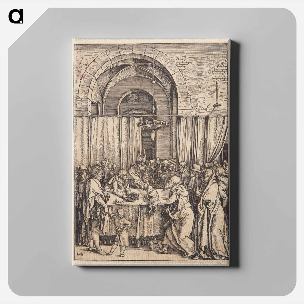 The execution of Scrooge's sacrifice - アルブレヒト デューラー Canvas.