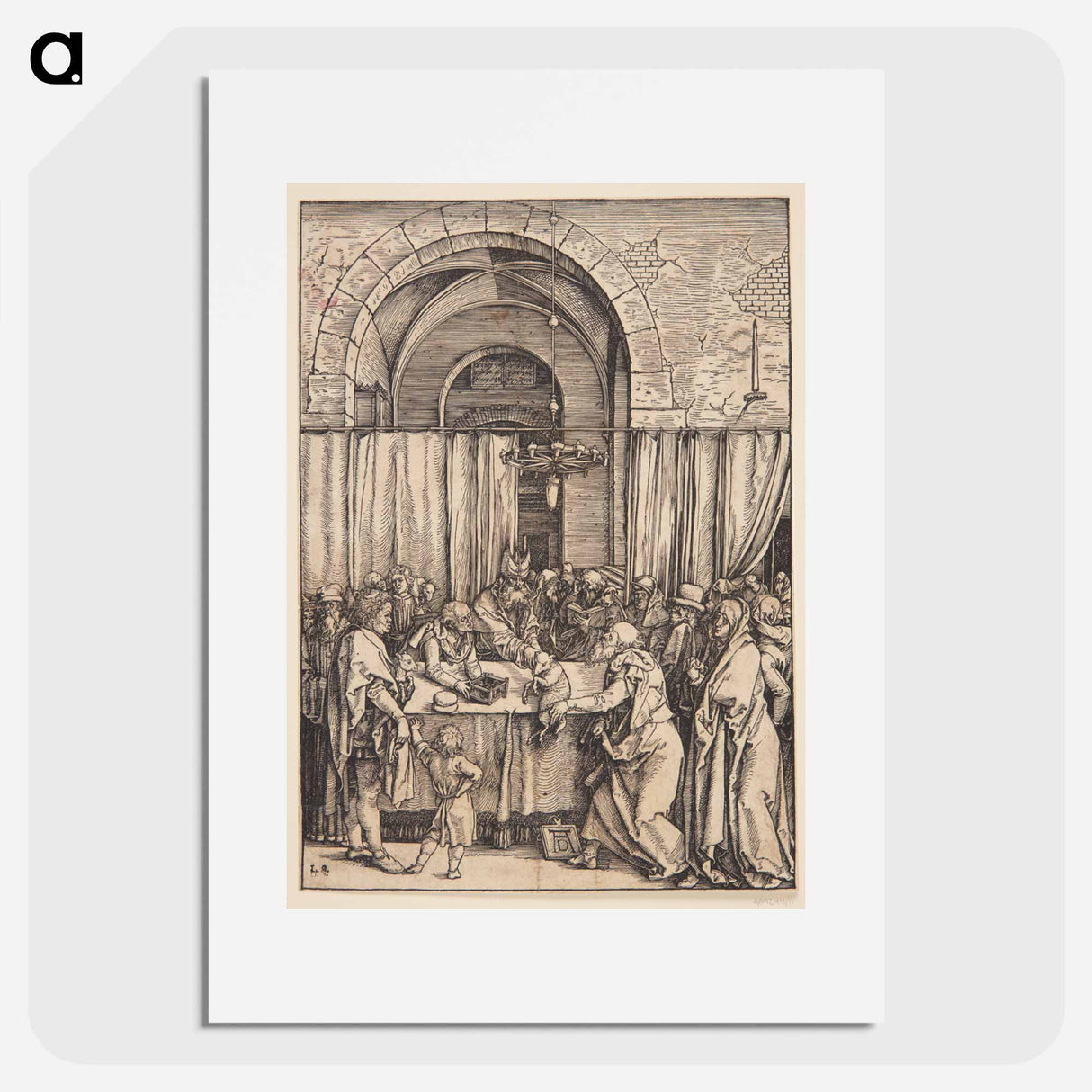 The execution of Scrooge's sacrifice - アルブレヒト デューラー Poster.