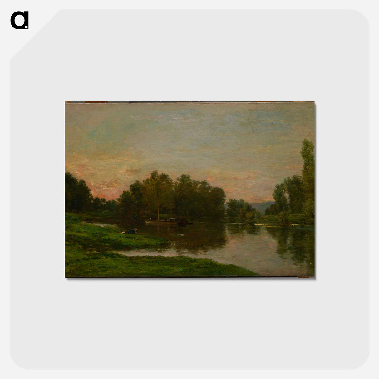 アートポストカード-The Painter’s Barge at the Ile de Vaux on the Oise
- ダラス美術館 Postcard.