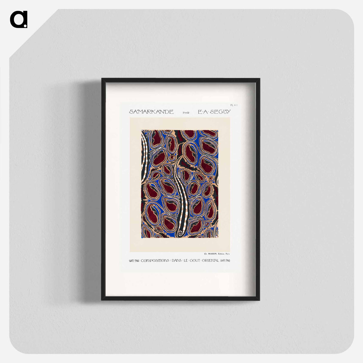 Samarkande: 20 Color Compositions in the Oriental Style - E.A.セギー Poster.