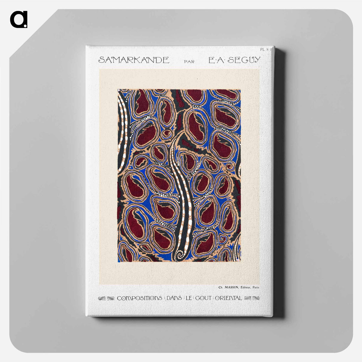 Samarkande: 20 Color Compositions in the Oriental Style - E.A.セギー Canvas.