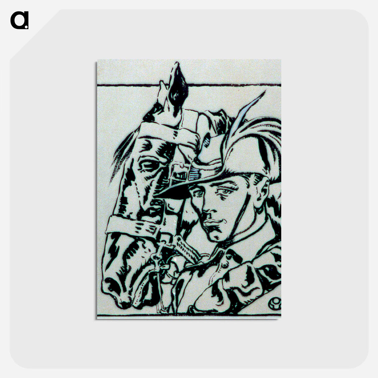 アートポストカード-Australian light horse - エドワード ペンフィールド Postcard.