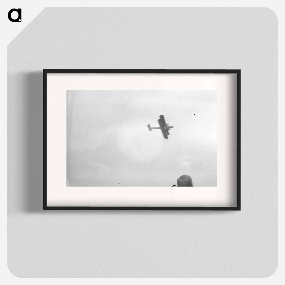 Airplane in flight above Hendon, London - エリック リー ジョンソン Poster.