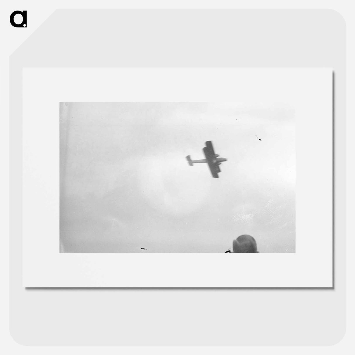 Airplane in flight above Hendon, London - エリック リー ジョンソン Poster.