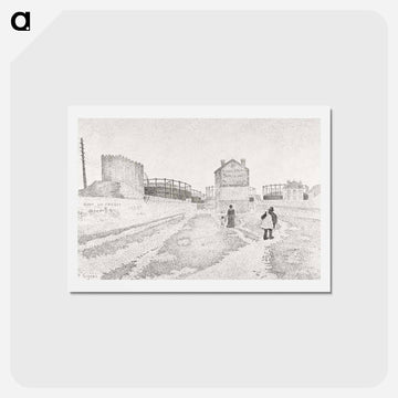 The Gas Tanks at Clichy - ポール シニャック Postcard.