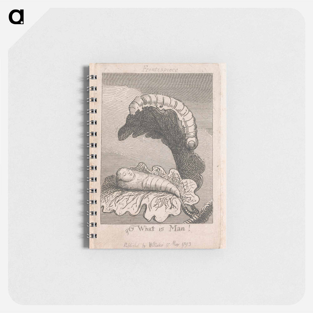 The Gates of Paradise, Plate 1, Frontispiece, "What is Man!" - ウィリアム ブレイク Memo.
