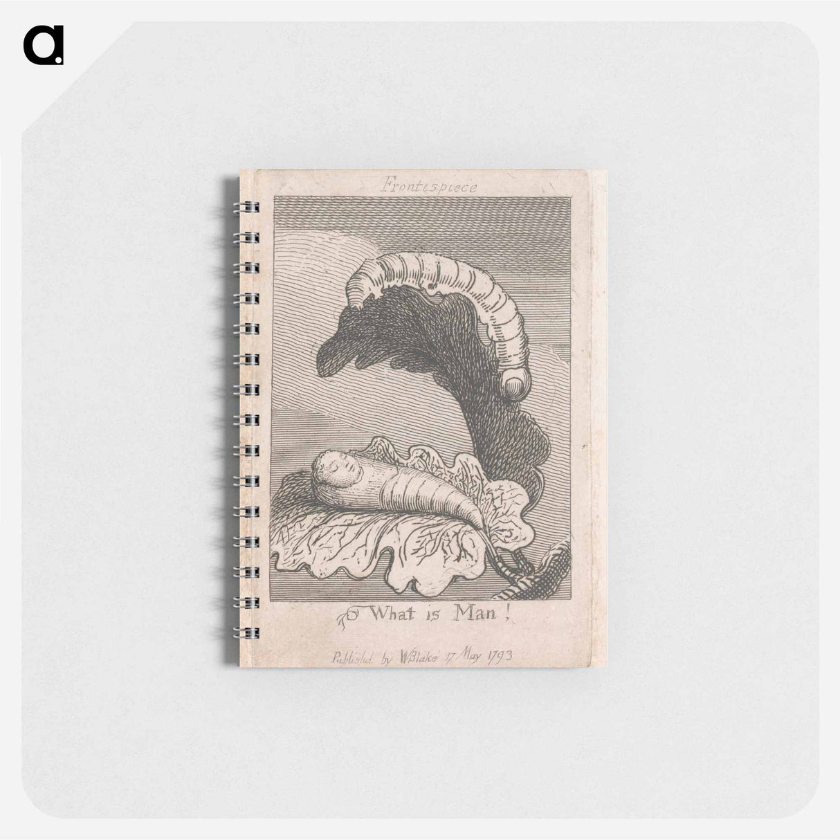 The Gates of Paradise, Plate 1, Frontispiece, "What is Man!" - ウィリアム ブレイク Memo.