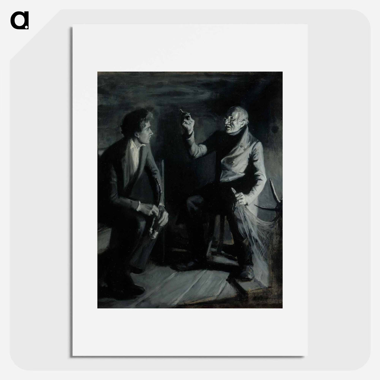 """sanella dunkerista hän alkaa..", kuvitusta vänrikki stoolin tarinoihin - アルバート エーデルフェルト Poster.