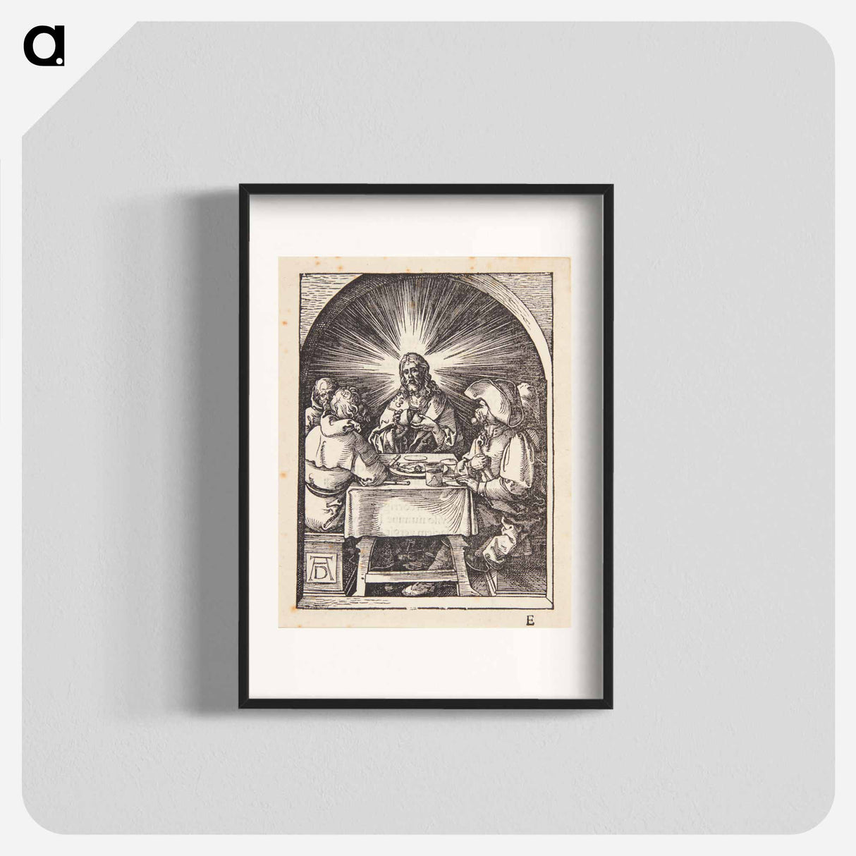 Christ at Emmaus - アルブレヒト デューラー Poster.