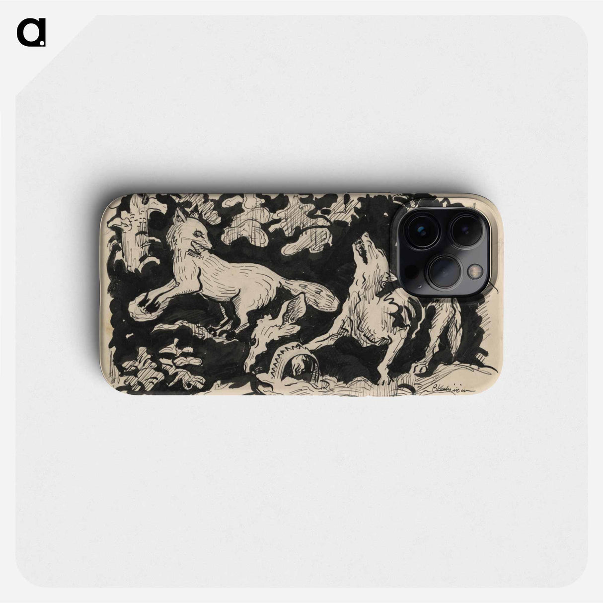 Fox in a trap - アーノルド ピーター ワイズ クビンチャン Phone Case.