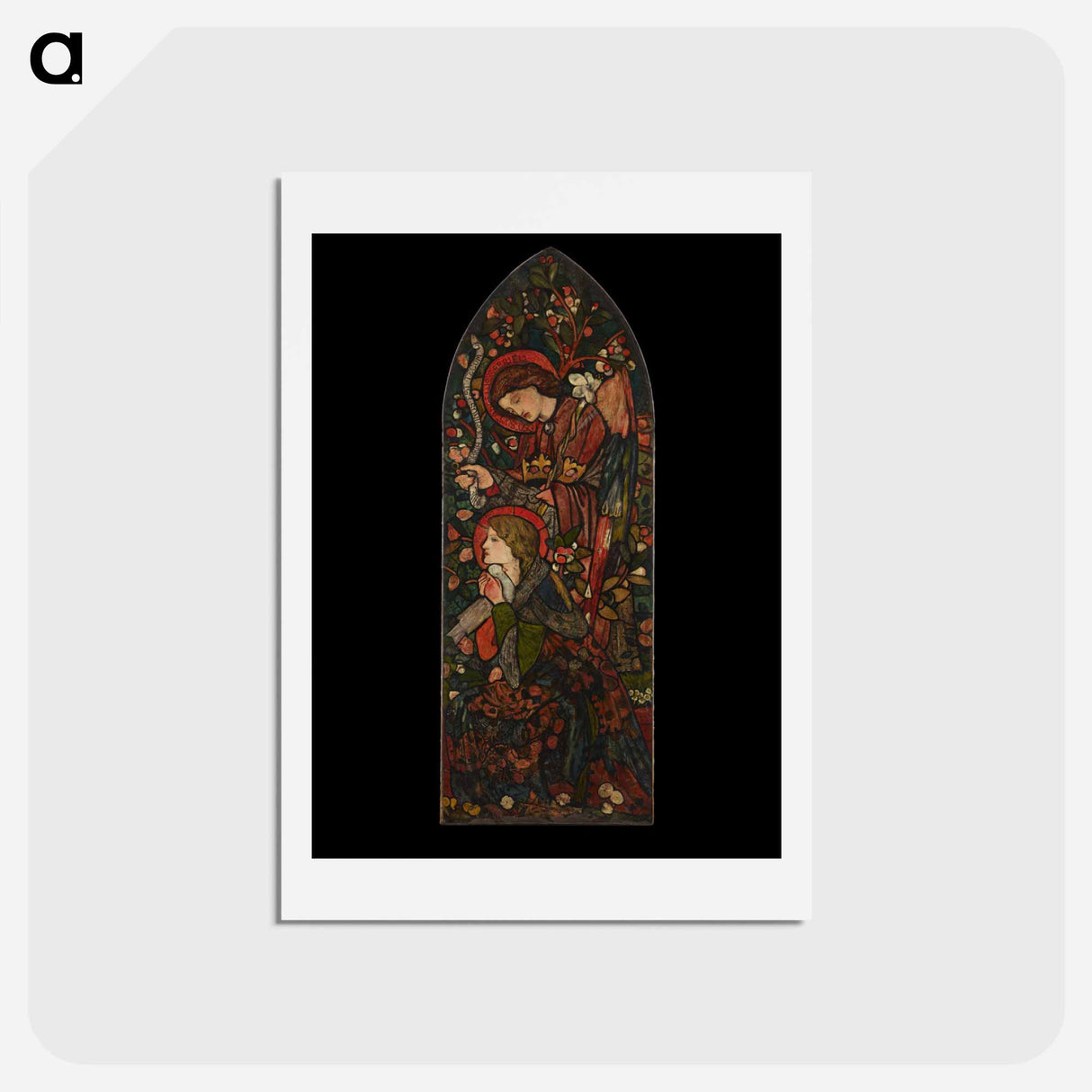 アートポストカード-The Annunciation - エドワード バーン ジョーンズ Postcard.