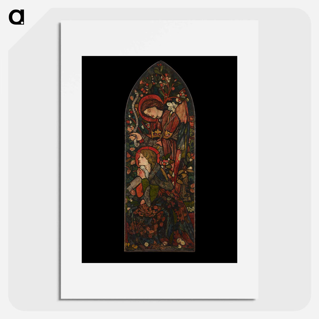 The Annunciation - エドワード バーン ジョーンズ Poster.