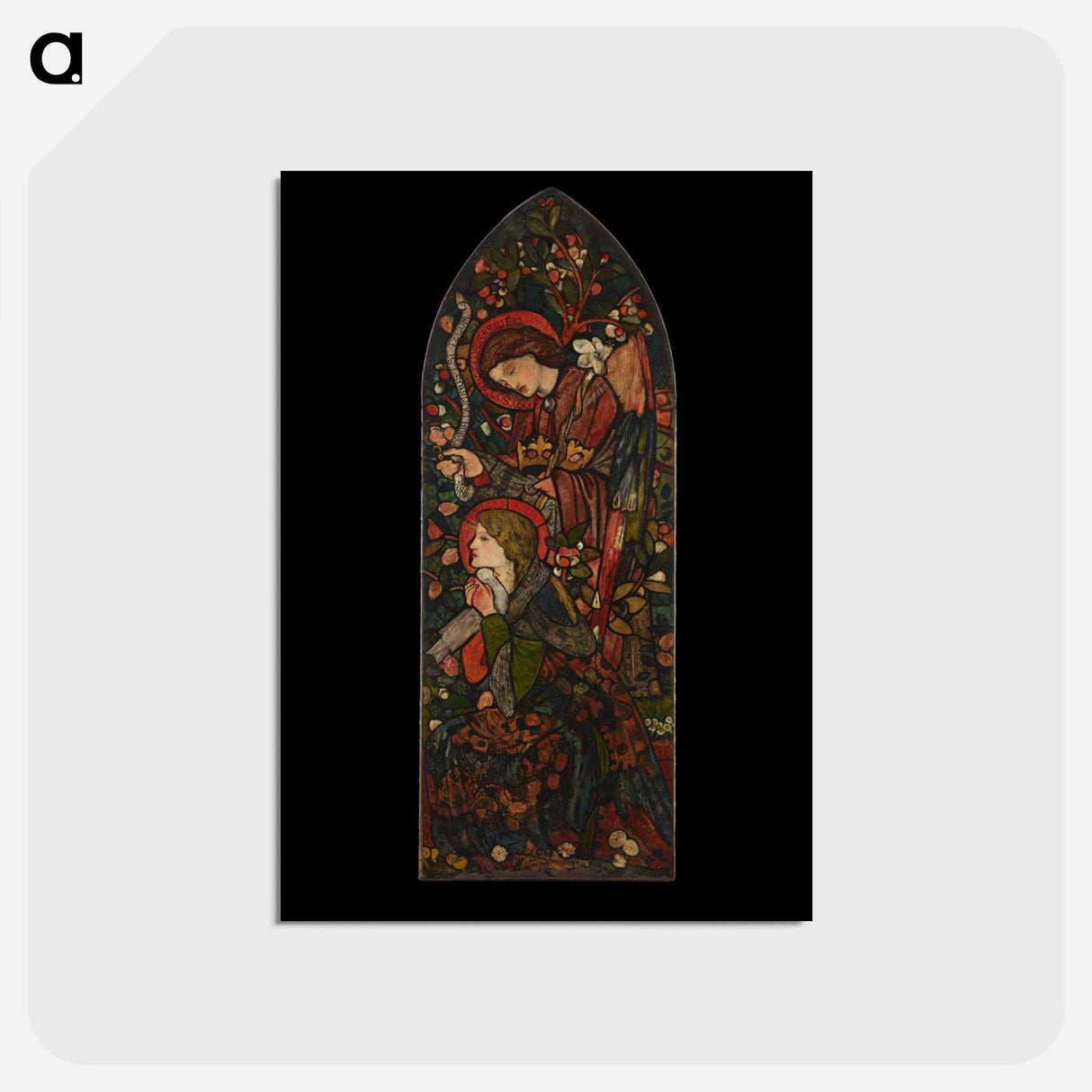 アートポストカード-The Annunciation - エドワード バーン ジョーンズ Postcard.