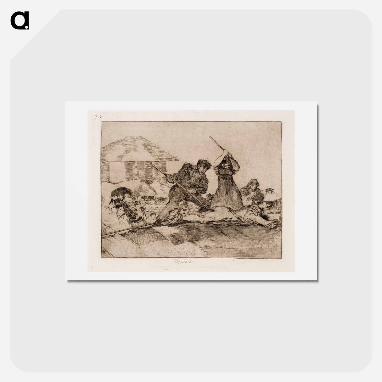 アートポストカード-Roskaväkeä - フランシスコ デ ゴヤ Postcard.