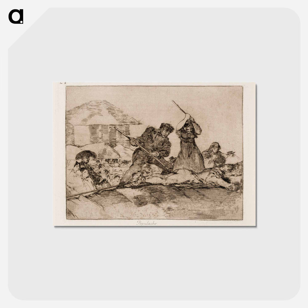 アートポストカード-Roskaväkeä - フランシスコ デ ゴヤ Postcard.