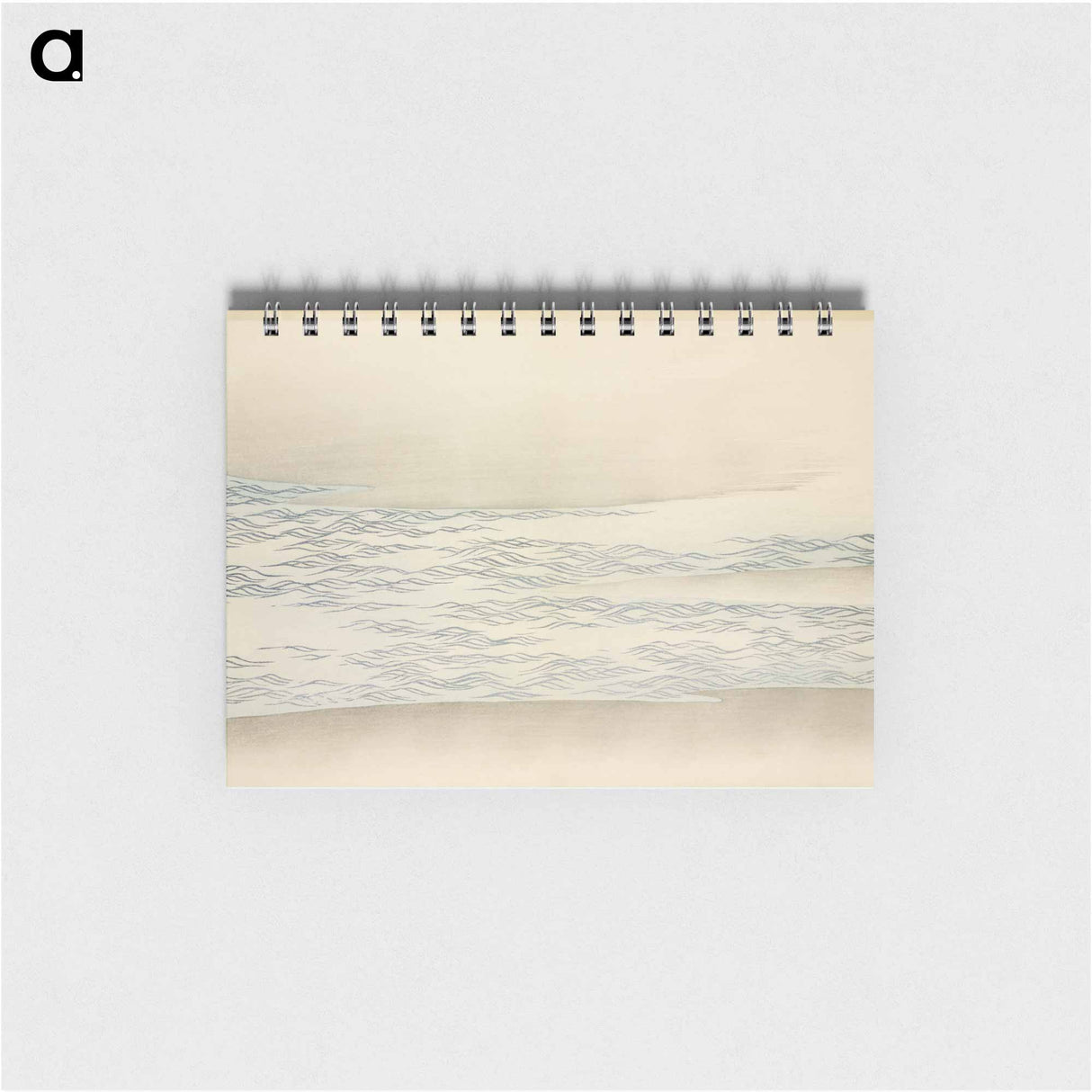 Ocean waves from Momoyogusa–Flowers of a Hundred Generations - 神坂 雪佳 Memo.