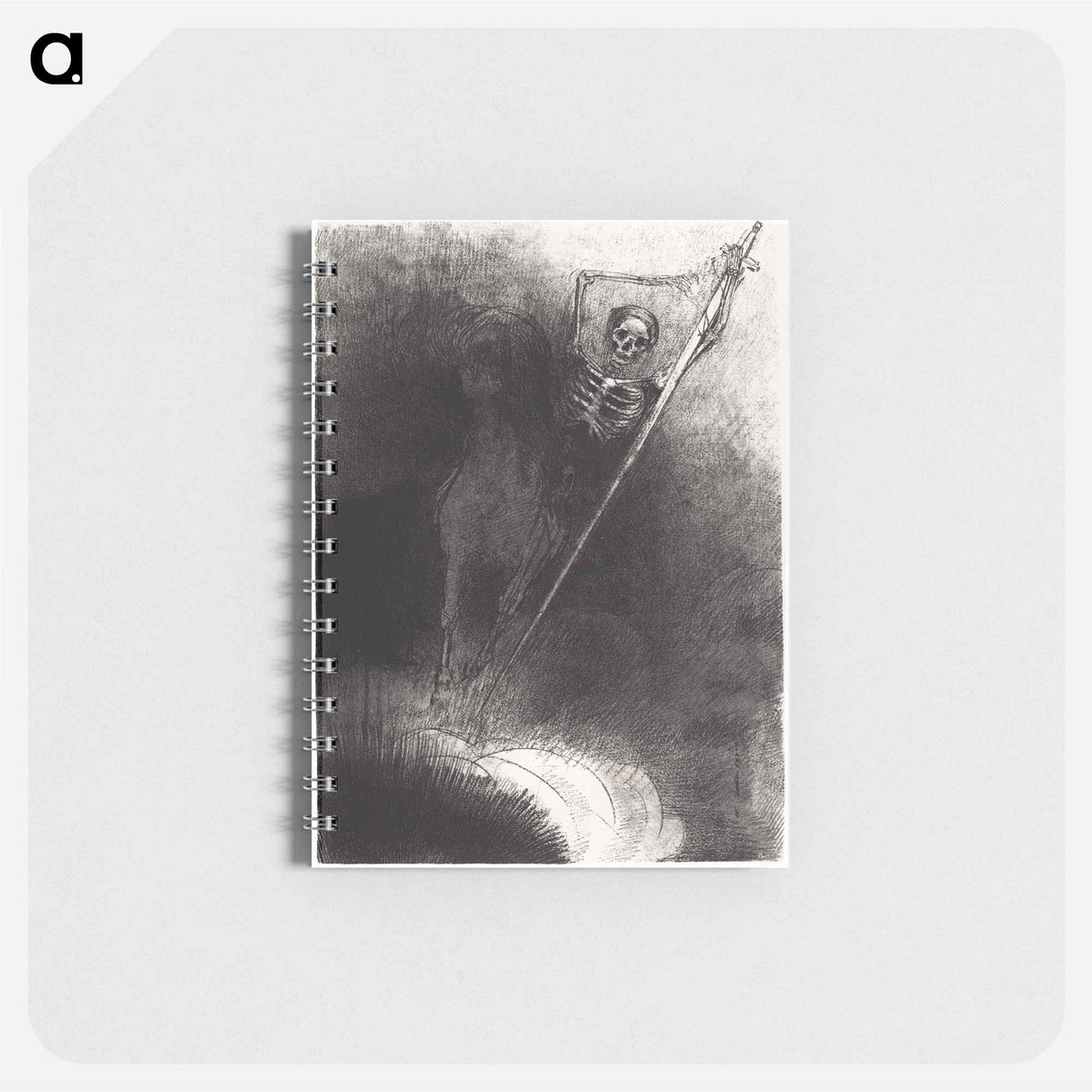 And His Name That Sat on Him Was Death - オディロン ルドン Memo.