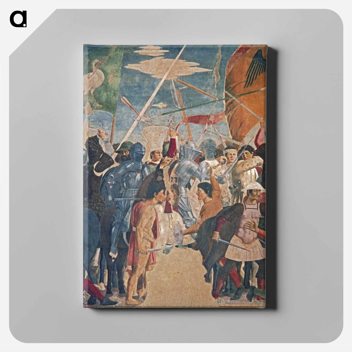 アートパネル-Battle between Heraclius and Chosroes (detail) - ピエロ デラ フランチェスカ Canvas.