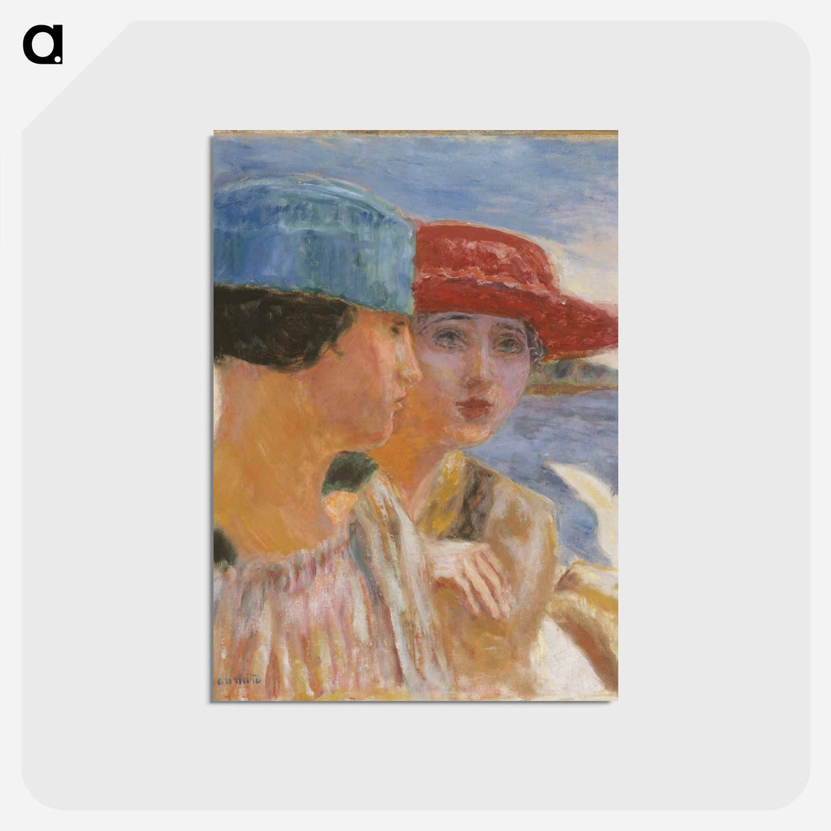 アートポストカード-Young Girls with Seagull
- ピエール ボナール Postcard.