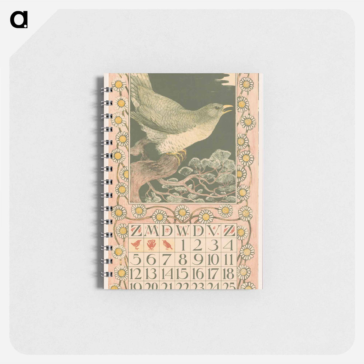 Kalenderblad april met koekoek - テオ ヴァン ホイテマ Memo.