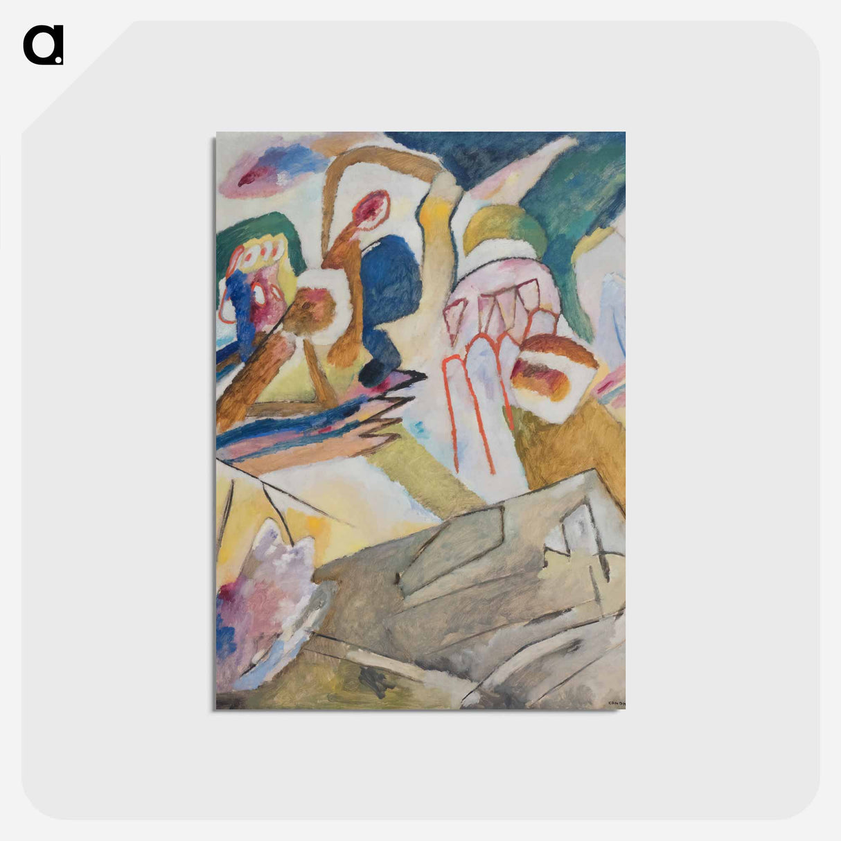 Improvisation 18 - ワシリー カンディンスキー Postcard.