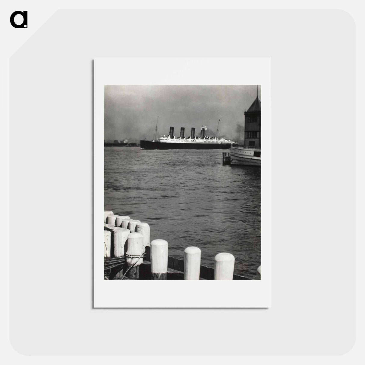 アートポストカード-Outward Bound, The Mauretania - アルフレッド スティーグリッツ Postcard.