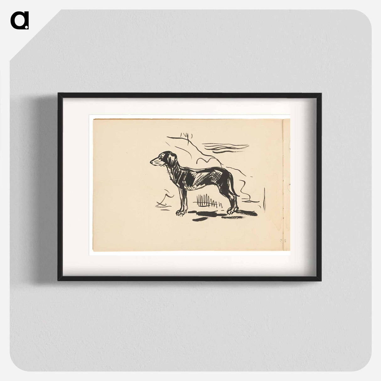 Sketchbook 19 hunting dog - アーノルド ピーター ワイズ クビンチャン Poster.