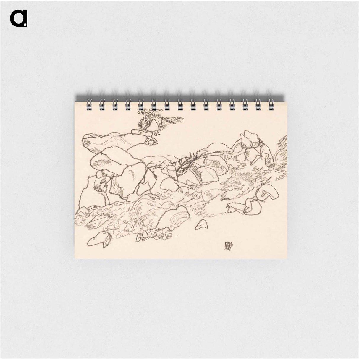 Mountain Stream - エゴン シーレ Memo.