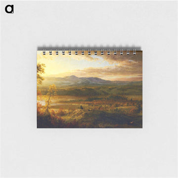 Mountains from the Home of the Artist - フレデリック エドウィン チャーチ Memo.