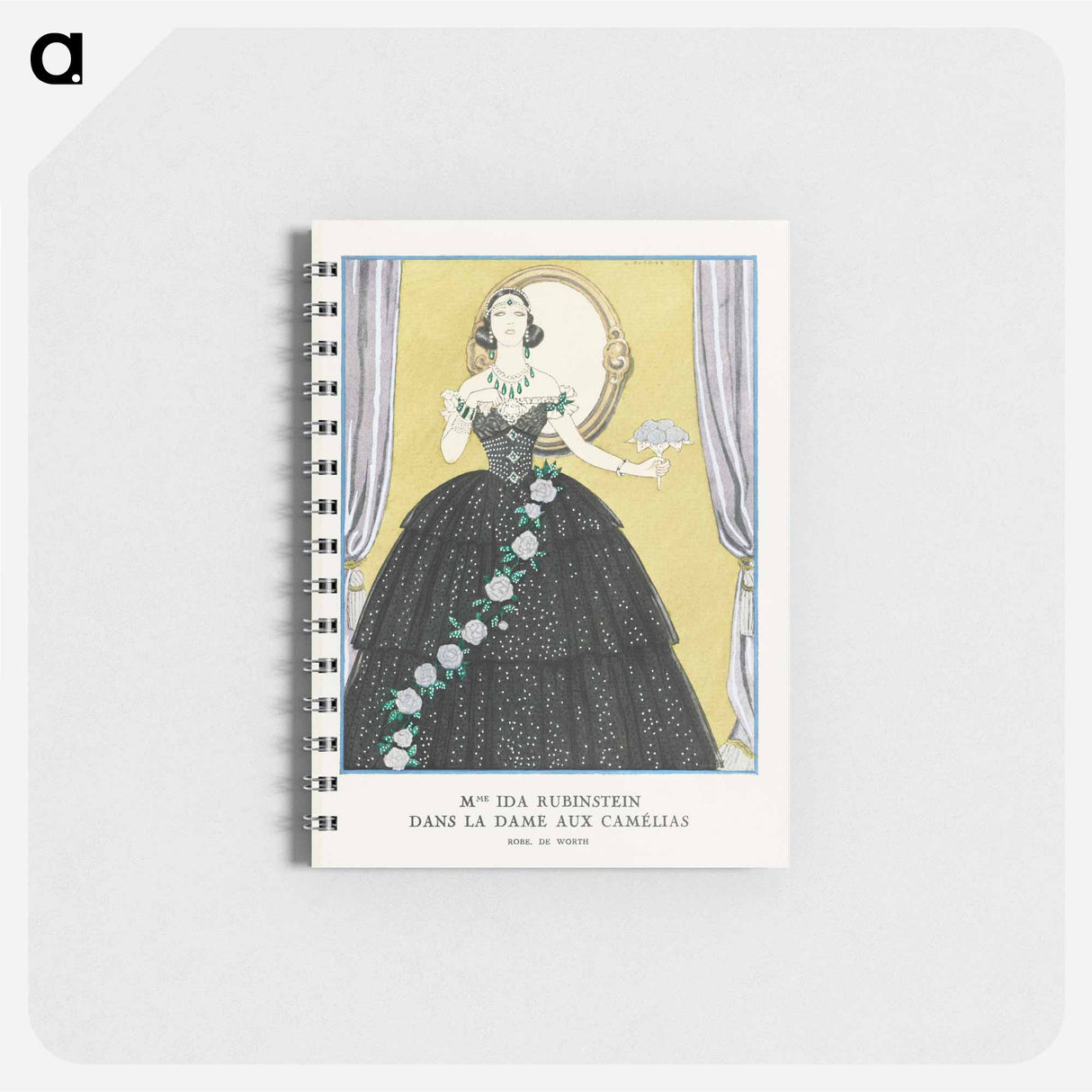 Mme Ida Rubinstein dans la dame aux camélias - ジョルジュ バルビエ Memo.