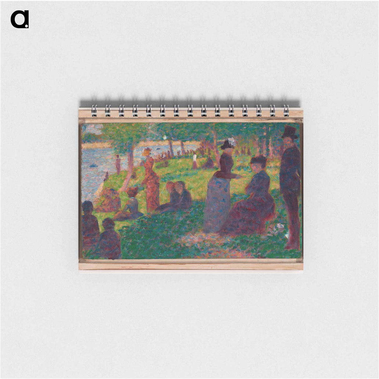 Oil Sketch for "A Sunday on La Grande Jatte" by Georges Seurat - ジョルジュ スーラ Memo.