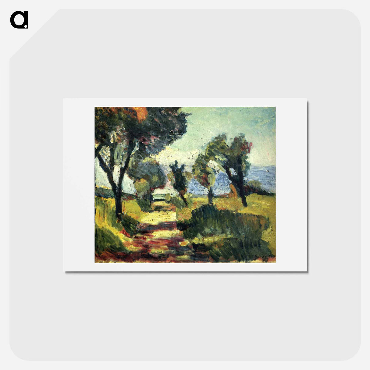 アートポストカード-Olive Trees - アンリ マティス Postcard.
