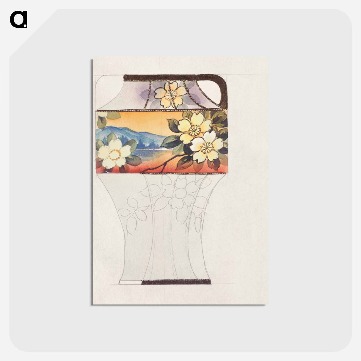 アートポストカード-Design for a Vase
- ノリタケ工場 Postcard.