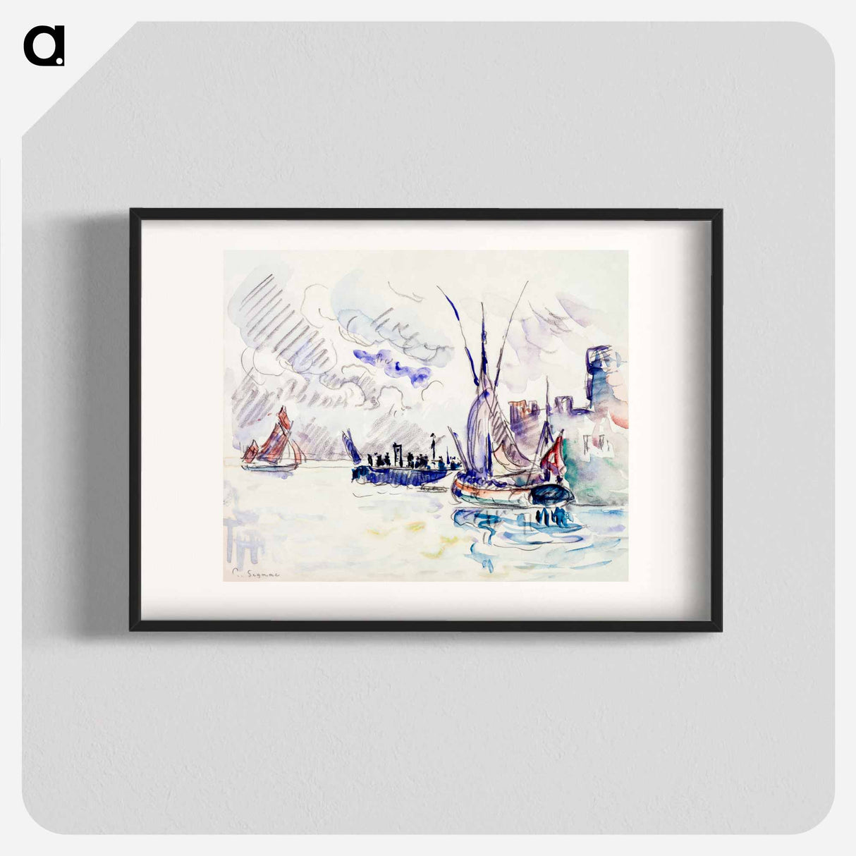 La Rochelle - Paul Signac Poster.