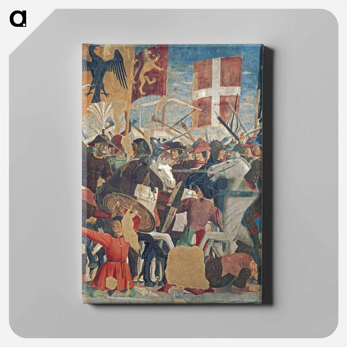 アートパネル-Battle between Heraclius and Chosroes (detail) - ピエロ デラ フランチェスカ Canvas.