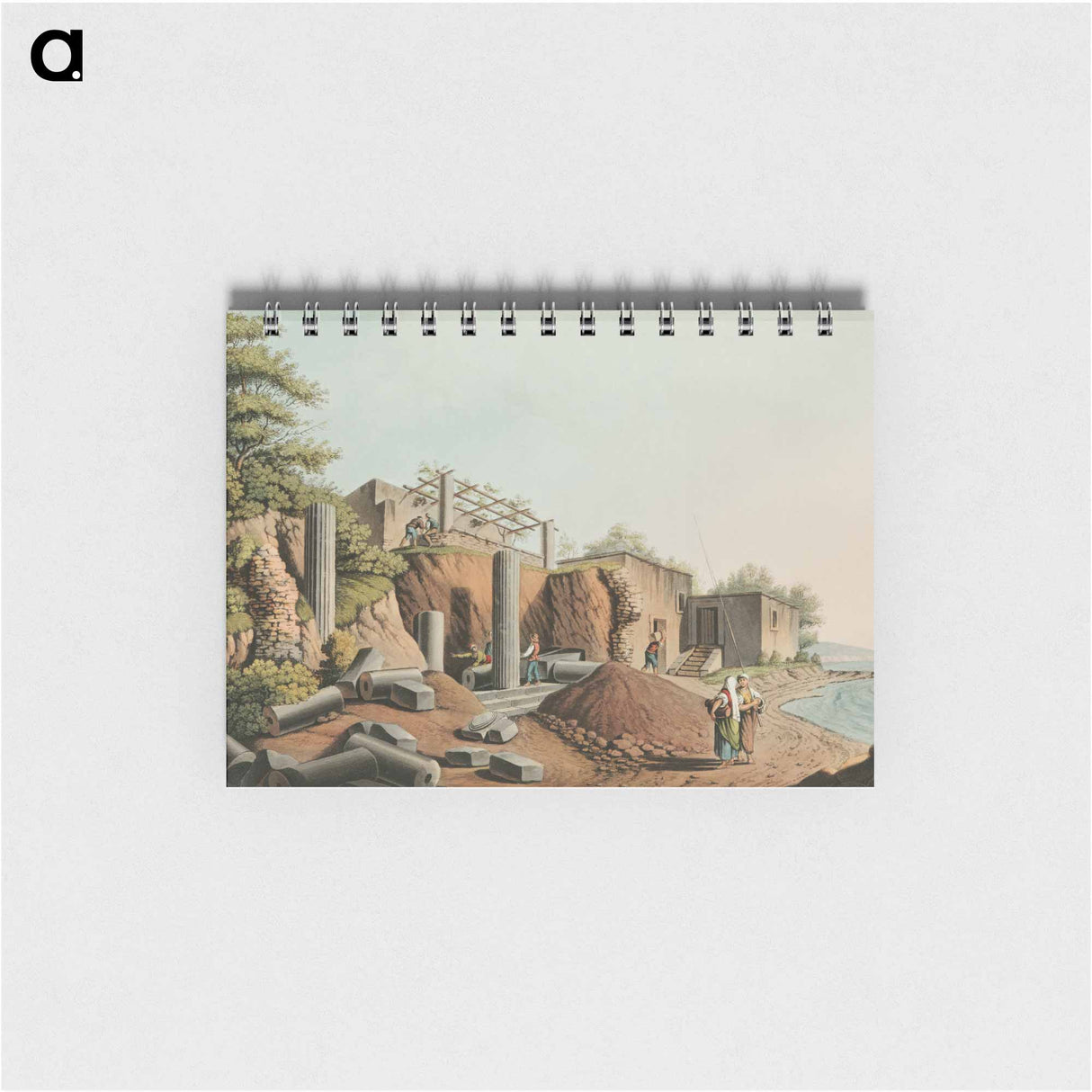 Ancient Temple in the Island of Salina - オスマン帝国領内の景色 Memo.