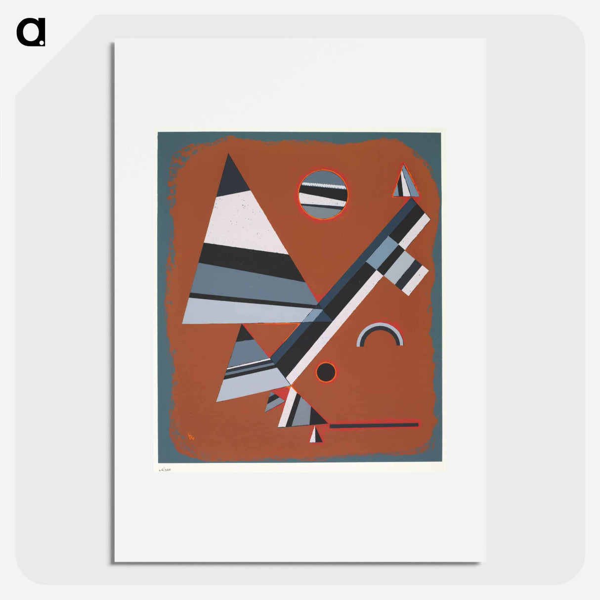 Gris - ワシリー カンディンスキー Poster.