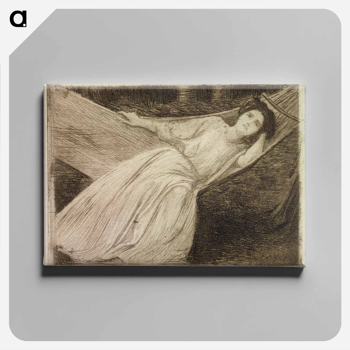 Riippumatossa - アルバート エーデルフェルト Canvas.