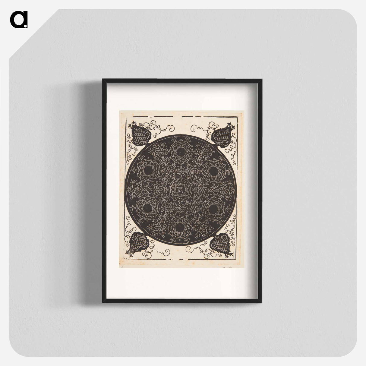 Knob with seven rings - アルブレヒト デューラー Poster.