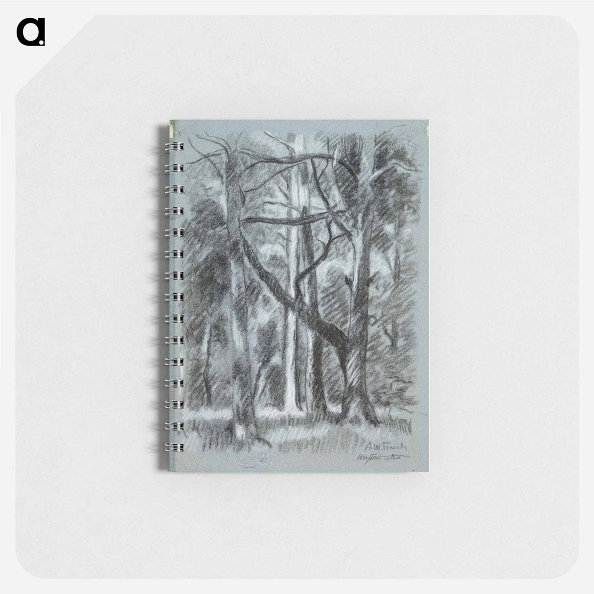 Forest landscape from urajärvi - アルフレッド ウィリアム フィンチ Memo.