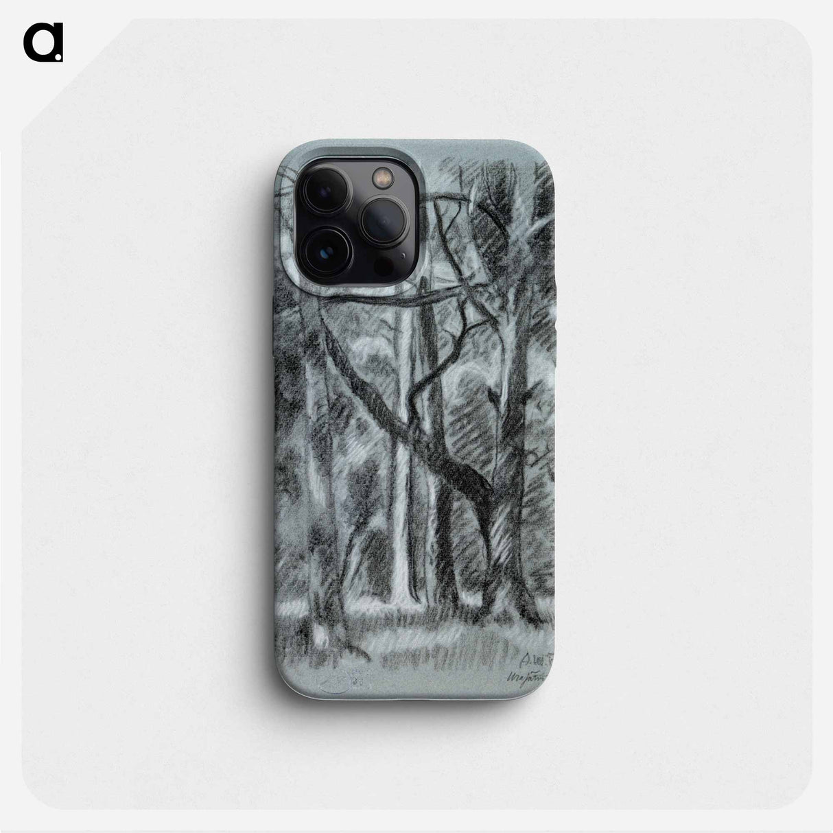 Forest landscape from urajärvi - アルフレッド ウィリアム フィンチ Phone Case.