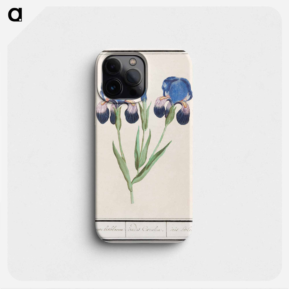 Purple iris - アンセルムス ボエティウス デ ブート Phone Case.