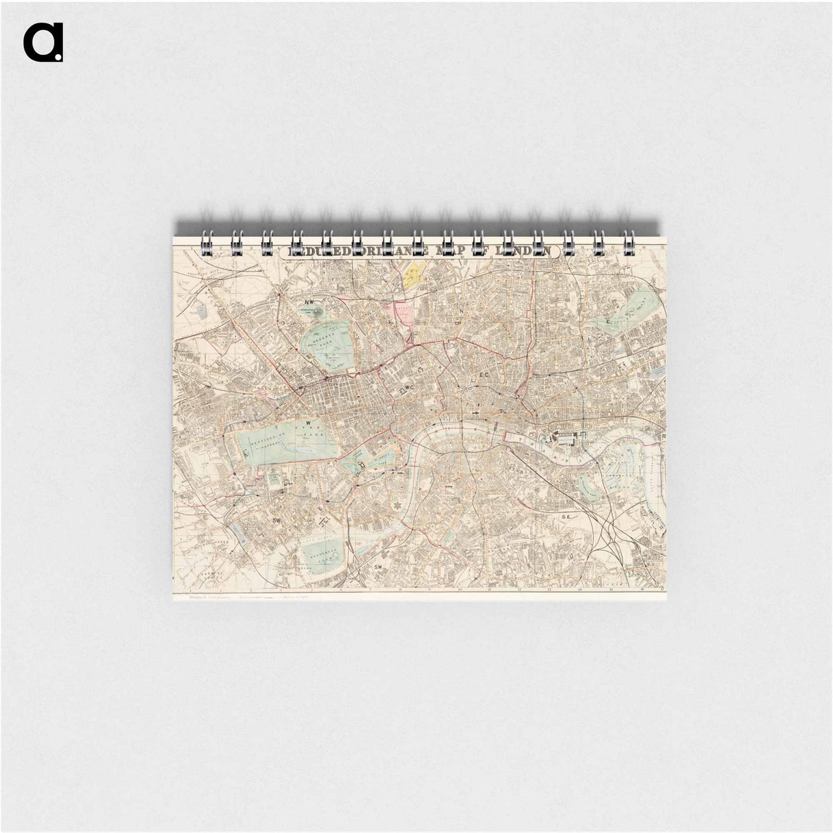 Reduced ordnance map of London - アンティーク地図 Memo.