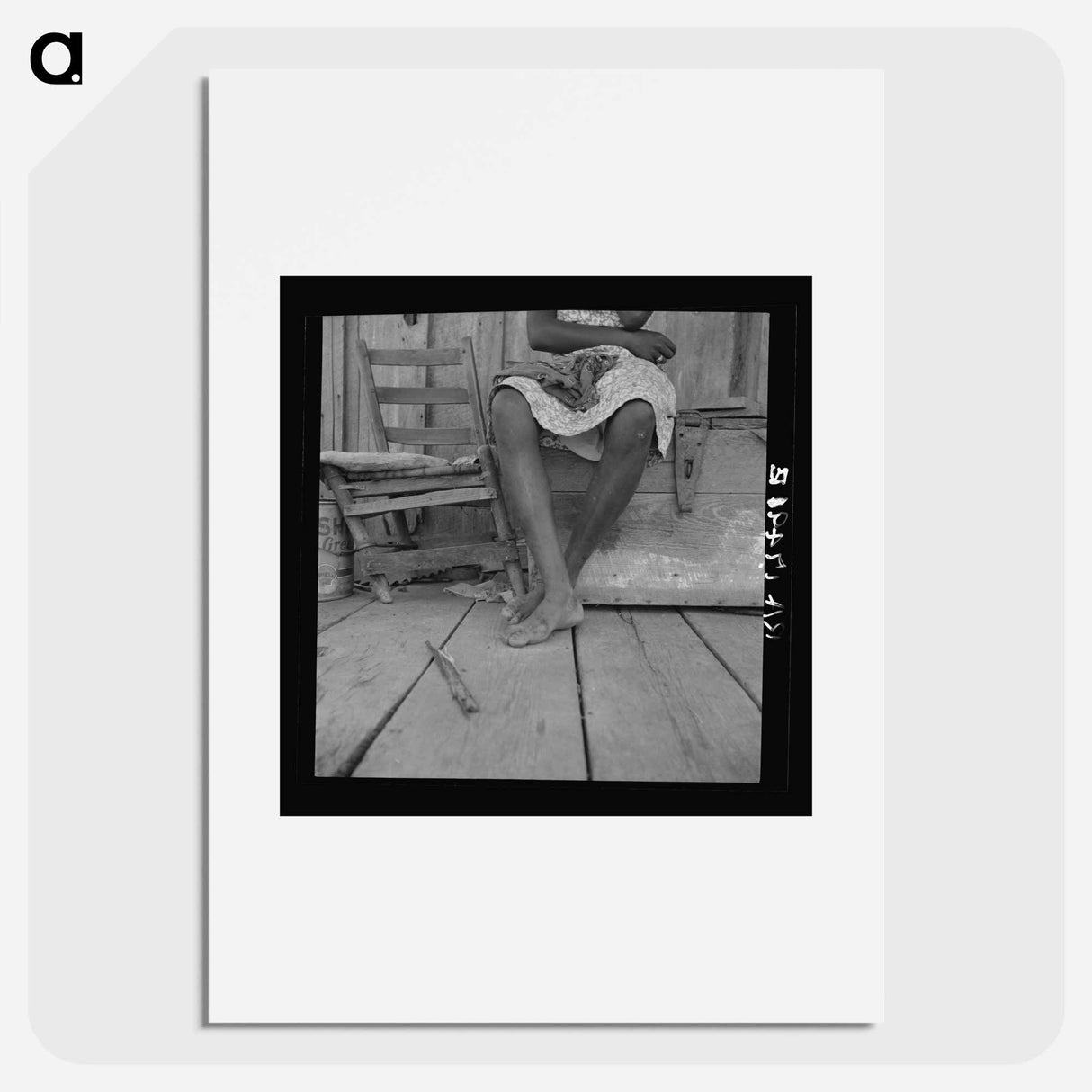 Wife of Mississippi sharecropper - Dorothea Lange Poster.