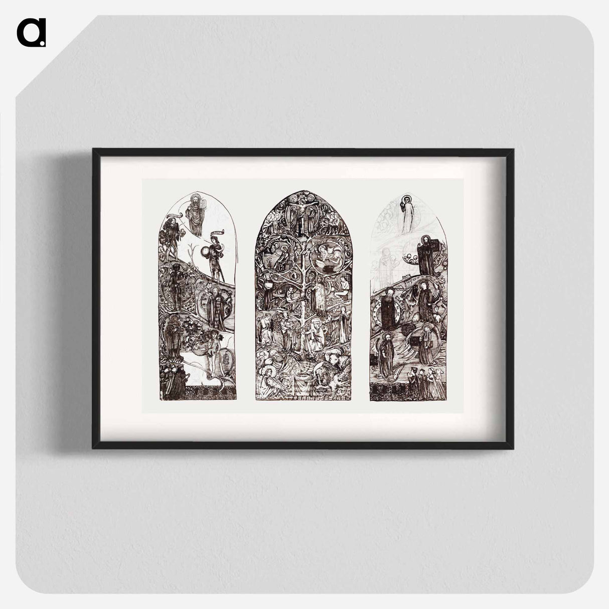 The Tree of Jesse - エドワード バーン ジョーンズ Poster.