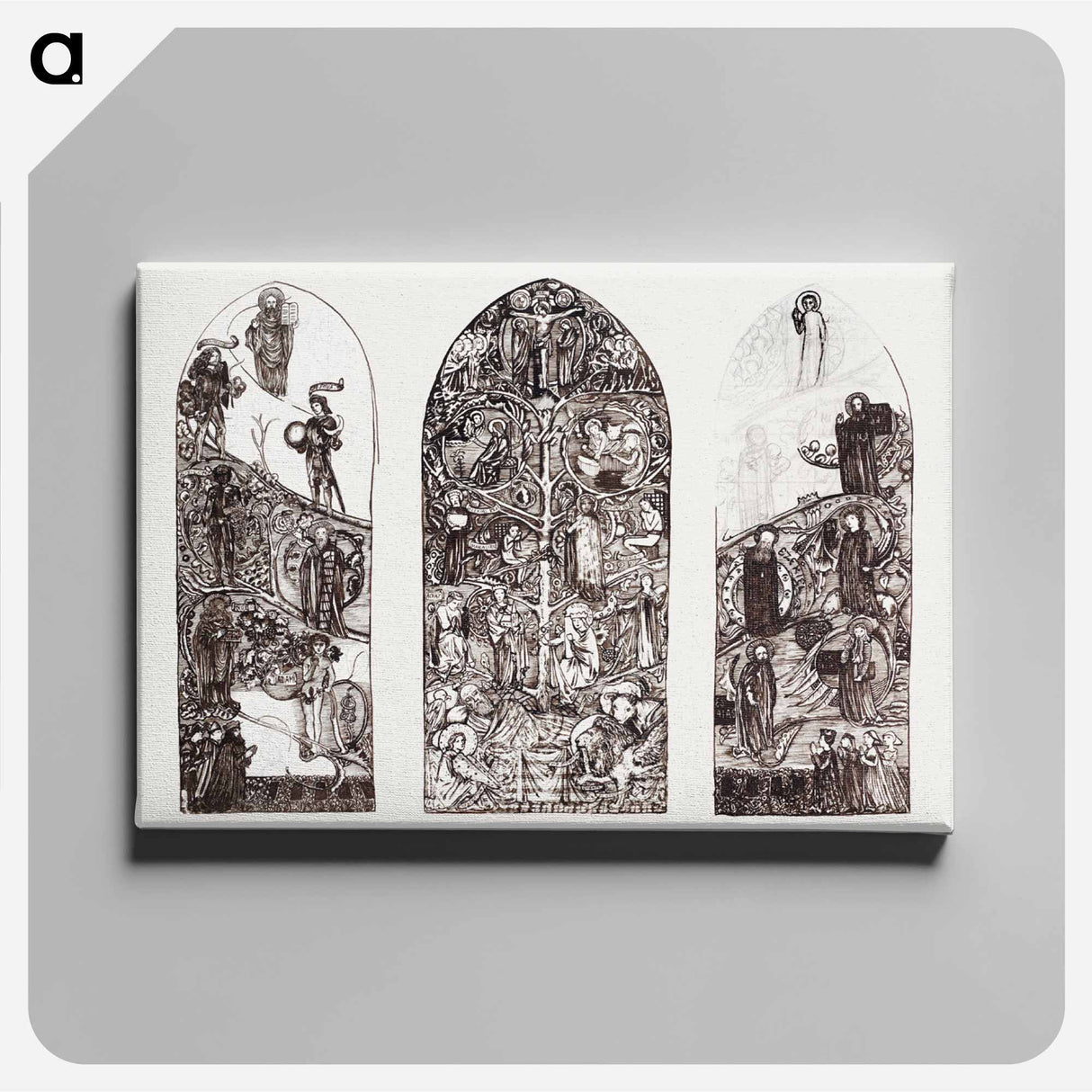 The Tree of Jesse - エドワード バーン ジョーンズ Canvas.