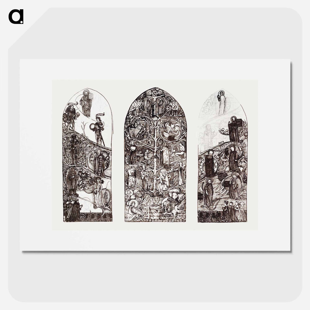 The Tree of Jesse - エドワード バーン ジョーンズ Poster.