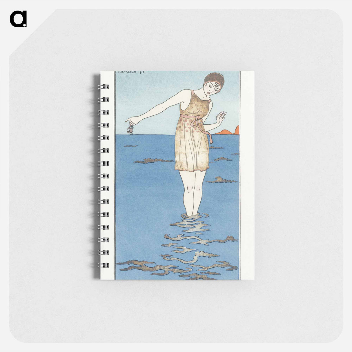 Costumes Parisiens: Costume de bain - ジョルジュ バルビエ Memo.