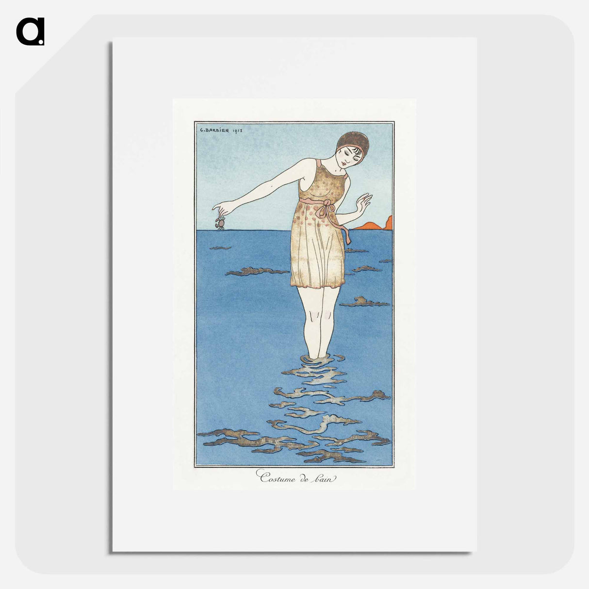 Costumes Parisiens: Costume de bain - ジョージ バービエ Poster.