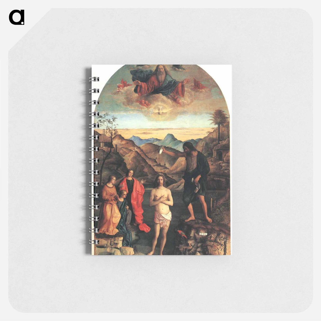 アートメモ帳-Baptism of Christ, St. John Altarpiece - ジョヴァンニ ベッリーニ Memo.